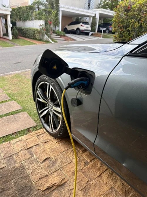 Instalação de carregador para veículo elétrico