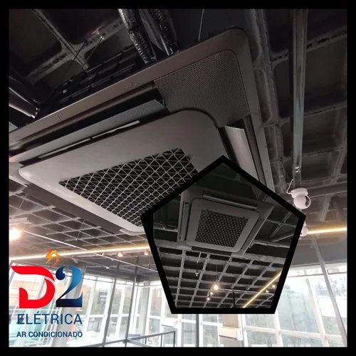 Detalhe de serviço elétrico executado
